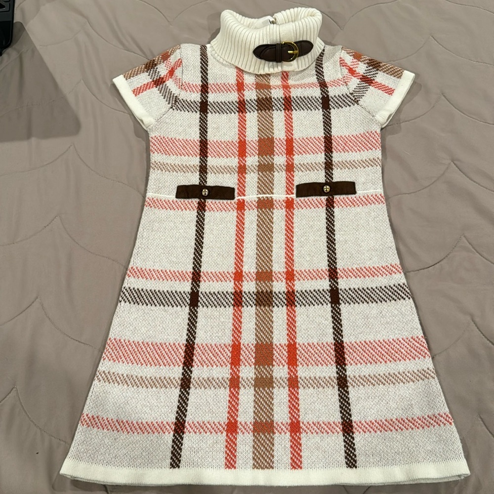 Janie and Jack Plaid Sweater Dress